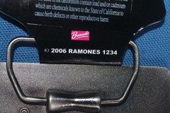 Ramones Belt Buckle Rock Band Square Photo Black Enamel Silver Metal 2006 New