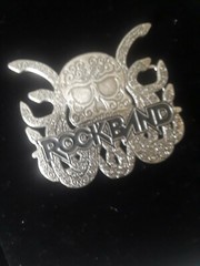 Rock Band Video Game Xbox Skull Metal Belt Buckle New Rock n Roll Rare Gothic