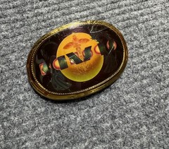 Vintage Kansas Band Belt Buckle 70s Rock Point Of Know Return Pacifica Mfg.