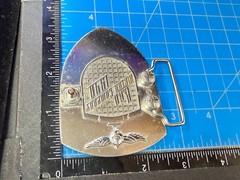 BAD B.A.D. Motor Company 1948 Belt Buckle Dragon Crest Shield Belt Buckle