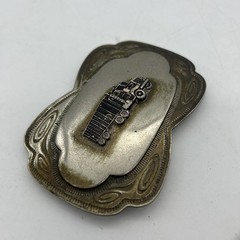 Vintage Truck Trailer Metal Belt Buckle Trucker