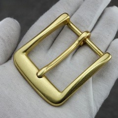 Brass Belt Buckle Replacement Clip Fits 3.8cm Wide Single Prong