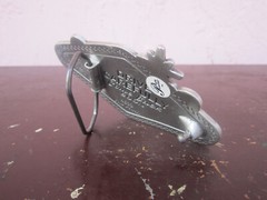 2003 Las Vegas Belt Buckle Pewter Welcome to Fabulous Nevada Drive Carefully