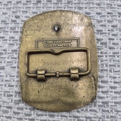 Vintage 1996 Handyman Club Of America Belt Buckle Mens Gold Life Member Western