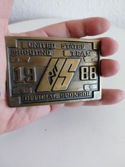 1988 UNITED STATES SHOOTING TEAM BELT BUCKLE – XXIV OLYMPIAD – SEOUL KOREA GW17