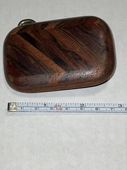 Vintage Wood and Brass Belt Buckle