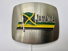 Jamaican Country Flag Jamaica Rasta Rastafarian Patriotic Belt Buckle