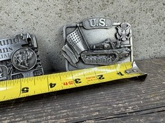 Belt Buckle Lot Of 3 US Army Veterans Memorial Montana