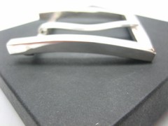 STERLING SILVER 925 BUCKLE AVAILABLE FOR 1&Prime; 1-1/8&Prime; 1-1/4&Prime; 1-3/8&Prime; 1-1/2&Prime; BELTS