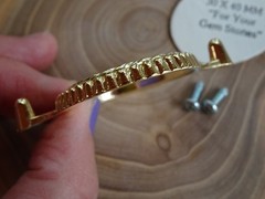 Screw Mount for Buckle 30x40mm Vertical Hamilton Gold Plated (Pkg 12) 2107