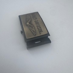 Harley-Davidson Belt Buckle Winged Logo Flip Top Clamp Classic Rectangle