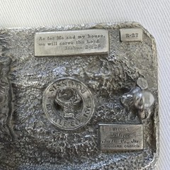 VTG 1983 Siskiyou Belt Buckle Let The Glory Of The Lord Endure Forever Paradise