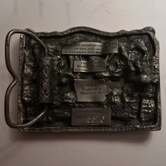 Budweiser Clydesdale 50th Anniversary Commemorative Belt Buckle