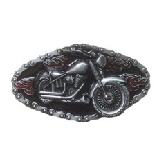 Teen Metal Oval Belt Buckle Rock Fans Relief Pattern Belt Buckle Replacements