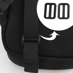 Travel Plastic Adjustable Backpack Glide Buckle Black 25mm Strap Width 8pcs