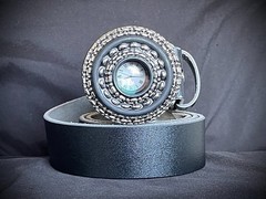 “Exposure 8:15” Belt Buckle Camera Lens Watch Industrial Art OOAK Darren McNeese