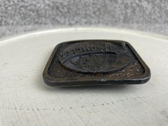 Vintage Schlitz Beer Brewery Advertising Belt Buckle Globe Logo Design