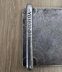 Vintage True Religion « World Tour » metal plaque belt buckle