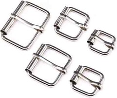 Swpeet 50Pcs 5 Sizes 1/2&Prime; 3/4&Prime; 1&Prime; 5/4&Prime; 5/8&Prime; Multi-Purpose Metal Roller Buckle Ri