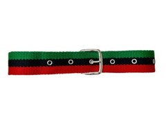 Pan African red black and green belt