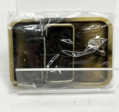 Eagle Freedom Is Not Free Patriot Sponsor Gold Tone Belt Buckle 3” x 2” NEW!