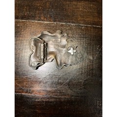 Vintage 1979 Bergamot Brass Works Western Stagecoach Horse Belt Buckle Made USA
