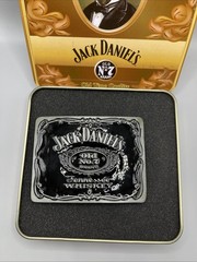 Jack Daniels Old No. 7 Whiskey Black Paisley Belt Buckle