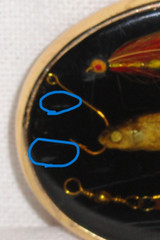 Von West Belt Buckle ~ Fly Fishing Lures ~ USA ~ Gold Tone