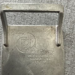 Pewter Designs Men&rsquo;s Western Horse Belt Buckle Pewter Silver 1.5in