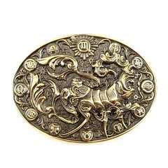 Scorpio belt buckle, Scorpion Horoscope Astrological Zodiac Sign brass buckle