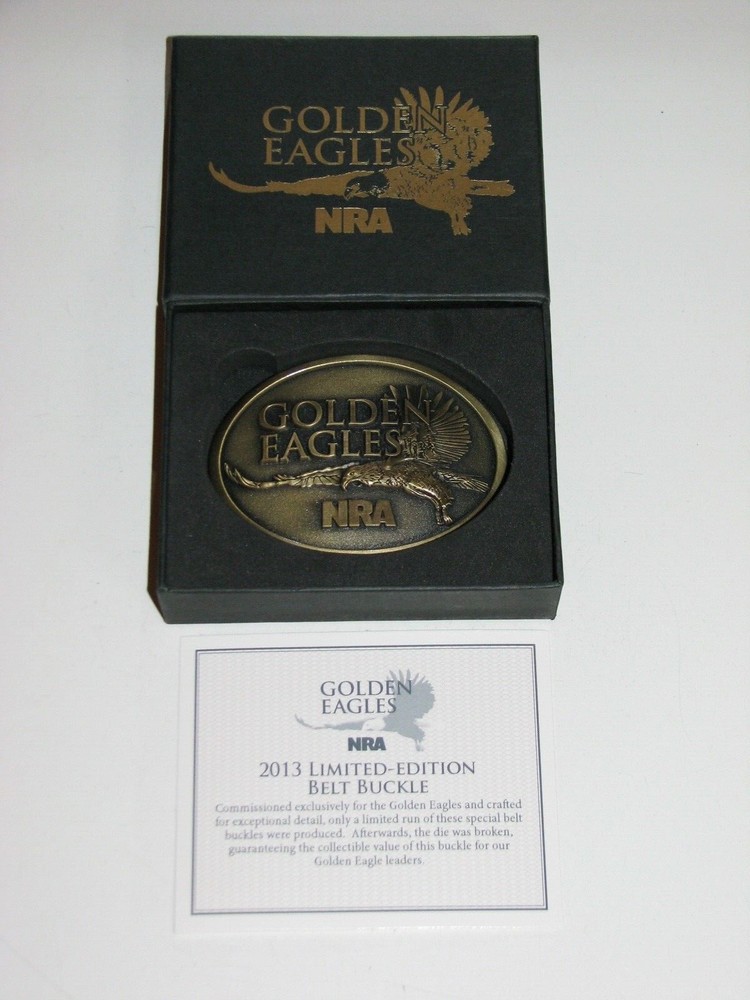 2013 NRA Golden Eagles Limited Edition Belt Buckle