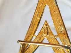 Arrow Fire Ball Cast Metal Punk Goth Rock Belt Buckle for 1.25&Prime; Belt VTG