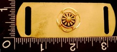 LL08126 VINTAGE ***RECTANGULAR w/ INTRICATE CENTER DESIGN*** BELT BUCKLE