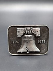 Vintage Pass and Stow United States Liberty Bell Belt Buckle 1776-1976