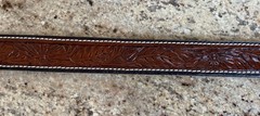Vintage Navajo Victor Moses Begay VMB Rain Cloud Coral Silver Belt Buckle Native