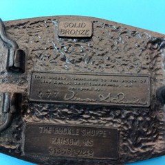 Vintage 1984 United Methodist Church Bicentennial Solid Bronze Belt Buckle KS