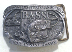 Men&rsquo;s Bass Anglers Sportsman Society Belt Buckle, 30 Anniversary