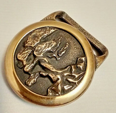 Tech Ether Guild « Bristlecone Pine » Brass Belt Buckle 1978 Very RARE