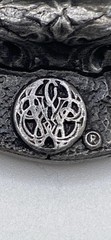 1983 Bergamot Brass Works Unicorn Castle Belt Buckle V-482 Made USA