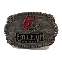Pendleton Whisky 2023 “Let’er Buck” Belt Buckle- Montana Silversmiths- New