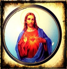 RELIGIOUS CROSS JESUS BLESSING BELT BUCKLE