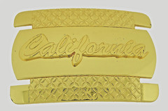 Vintage Golden State of California USA Belt Buckle Gold Metal Men Women Western