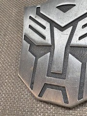 Transformers Metal Belt Buckle deception vintage 3 1/2&Prime;