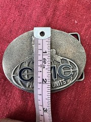 Vintage CMC Pumping Units Oilfield Belt Buckle Oil Pump Jack Colorado Machine