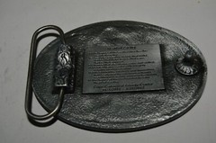 2011 Heart of Zachary Cape Canaveral Energy Center Award Silver Tone Belt Buckle