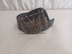 2007 TRANSFORMER BELT BUCKLE – HEAVY Hasbro with belt very nice 38in BELT
