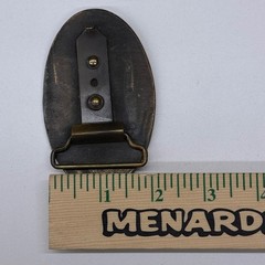 Vintage Coca-Cola Belt Buckle Brass/Bronze Tone Oval 5 Cents At Fountains Mens