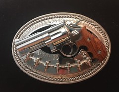 (MADE BY ORDER) BUCKLE HANDMADE STAINLESS STEEL WESTERN STYLE GUN SMITH.38 #3