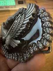 Bald Eagle Motorcycle Belt Buckle Cowboy Rodeo Collector Americana Patriot GIFT