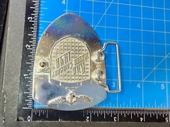 BAD B.A.D. Motor Company 1948 Belt Buckle Dragon Crest Shield Belt Buckle